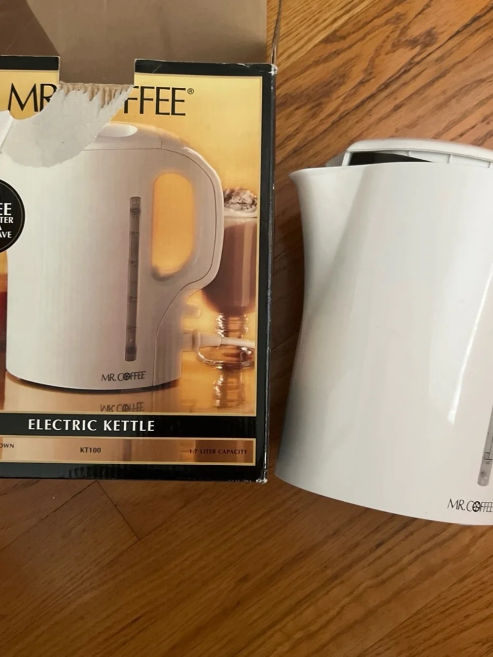 MR. COFFEE White Electric Kettle